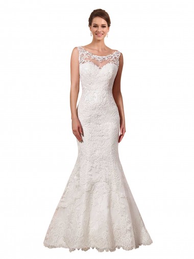 Sleeveless Sweetheart Lace Ivory Chapel Train Long Sexy Wedding Dress Cardiff