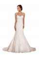 Sleeveless Sweetheart Lace Ivory Chapel Train Sexy Wedding Dress Cardiff