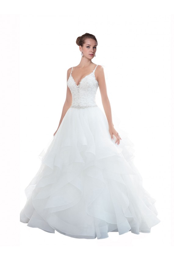 Sleeveless Sweetheart Tulle White Chapel Train Beach Wedding Dress Cardiff