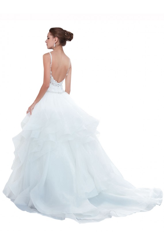 Sleeveless Sweetheart Tulle White Chapel Train Beach Wedding Dress Cardiff