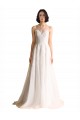 Sleeveless Illusion Neck Tulle Ivory Chapel Train Wedding Dress Cardiff