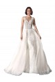 Sleeveless Sweetheart Tulle & Lace White Mermaid Chapel Train Wedding Dress Cardiff