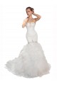Sleeveless Sweetheart Tulle White Chapel Train Wedding Dress Cardiff