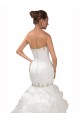 Sleeveless Sweetheart Tulle White Chapel Train Wedding Dress Cardiff
