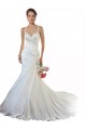 Sleeveless Sweetheart Satin Ivory Chapel Train Beach Wedding Gowns Cardiff