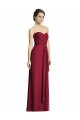 Sleeveless Sweetheart Soft Chiffon Burgundy A-Line Long Formal Dress / Bridesmaid Dress Cardiff