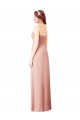 Sleeveless Sweetheart Soft Chiffon Bliss Pink Long Bridesmaid Dress Cardiff