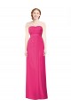 Sleeveless Strapless Soft Chiffon Azalea Long Bridesmaid Dress Cardiff