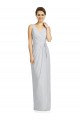 Sleeveless V-Neck Soft Chiffon Frost Long Bridesmaid Dress Cardiff