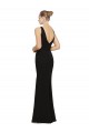 Sleeveless V-Neck Soft Chiffon Black Long Bridesmaid Gown Cardiff
