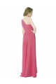 Sleeveless One Shoulder Soft Chiffon Mint Green Long Bridesmaid Dress Cardiff