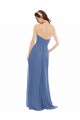 Sleeveless Strapless Soft Chiffon Windsor Blue Long Bridesmaid Dresses Cardiff