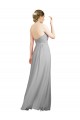 Sleeveless Sweetheart Soft Chiffon Silver A-Line Long Bridesmaid Dresses Cardiff