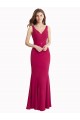 Sleeveless High Neck Soft Chiffon Red Long Prom Dress / Bridesmaid Dress Cardiff