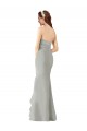 Sleeveless Sweetheart Soft Chiffon Dark Navy Long Bridesmaid Dress Cardiff
