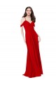 Sleeveless Sweetheart Soft Chiffon Dark Red Long Bridesmaid Dress Cardiff