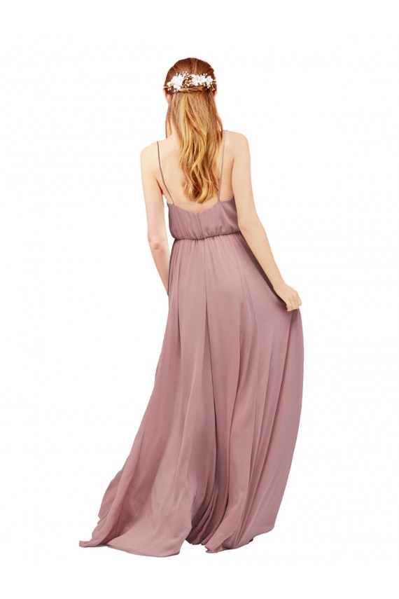 Sleeveless Sweetheart Chiffon Royal Blue Long Bridesmaid Dress / Evening Dress Cardiff
