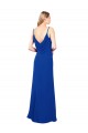 Sleeveless Sweetheart Soft Chiffon Royal Blue Long Evening Dress / Bridesmaid Dress Cardiff