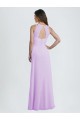 Sleeveless Sweetheart Soft Chiffon Lilac Long Bridesmaid Dress / Formal Dress Cardiff