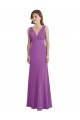 Sleeveless V-Neck Soft Chiffon Dahlia Long Bridesmaid Dress Cardiff