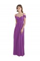 Cold Shoulder Sweetheart Soft Chiffon Dahlia Long Bridesmaid Dress Cardiff