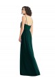 Sleeveless V-Neck Soft Chiffon Ever Green Long Semi Formal Evening Dress / Bridesmaid Dress Cardiff