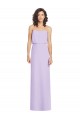 Sleeveless Strapless Soft Chiffon Lilac Long Formal Dress / Bridesmaid Dress Cardiff