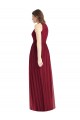 Sleeveless Halter Neck Soft Chiffon Lilac Long Bridesmaid Dress Cardiff