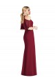 Cold Shoulder Halter Neck Soft Chiffon Sage Long Semi Formal Evening Dress / Bridesmaid Dress Cardiff