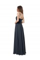 Sleeveless V-Neck Soft Chiffon Watermelon Long Bridesmaid Dress Cardiff