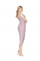 Sleeveless High Neck Soft Chiffon Primrose Cocktail Length High Low Evening Gown / Prom Dress / Bridesmaid Dress Cardiff