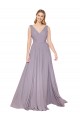 Sleeveless High Neck Soft Chiffon Dusty Rose Long Formal Evening Gown / Prom Dress / Bridesmaid Dress Cardiff