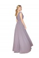 Sleeveless High Neck Soft Chiffon Dusty Rose Long Formal Evening Gown / Prom Dress / Bridesmaid Dress Cardiff