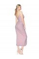 Sleeveless High Neck Soft Chiffon Primrose Knee Length High Low Evening Gown / Prom Dress / Bridesmaid Dress Cardiff