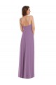 Sleeveless Sweetheart Soft Chiffon Dark Lavender Long Bridesmaid Dress / Formal Dress Cardiff
