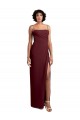 Sleeveless Square Neck Soft Chiffon Burgundy Gold Long Evening Dress / Bridesmaid Dress Cardiff