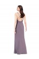 Sleeveless Sweetheart Soft Chiffon Dark Lavender Long Formal Evening Gown / Bridesmaid Dress Cardiff