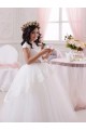 Sleeveless Sweetheart Tulle & Lace Ivory Long Flower Girl Dresses Cardiff