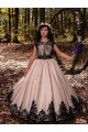 Sleeveless Sweetheart Satin & Lace Ivory Long Flower Girl Dress for Wedding Cardiff