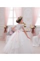 Sleeveless Sweetheart Tulle & Lace Ivory Long Flower Girl Dress Cardiff