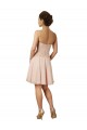 Sleeveless Sweetheart Soft Chiffon & Lace Pink Knee Length Bridesmaid Dress Cardiff