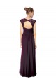 Sleeveless Sweetheart Soft Chiffon & Lace Grape Long Formal Dress / Bridesmaid Dress Cardiff