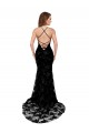 Sleeveless High Neck Lace Black Long Black Tie Evening Gown / Prom Dress / Bridesmaid Dress Cardiff