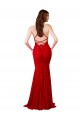 Sleeveless V-Neck Lace Red Long Formal Dress / Bridesmaid Dress Cardiff
