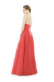 Sleeveless Jewel Neck Satin Firecracker Long Bridesmaid Dress Cardiff