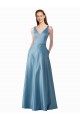 Sleeveless High Neck Satin Long Black Tie Prom Dress / Bridesmaid Dress Cardiff
