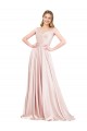 Sleeveless High Neck Satin Pink Long Formal Evening Gown / Prom Dress / Bridesmaid Dress Cardiff