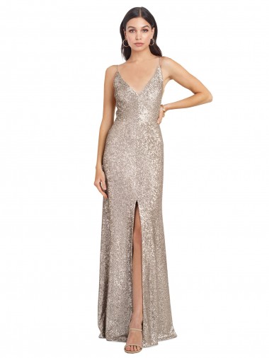 Sleeveless High Neck Sequin & Sparkling Sequin Silver Long Formal Evening Gown / Prom Dress / Bridesmaid Dress Cardiff