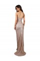 Sleeveless Scoop Neck Sequin Champagne Long Formal Evening Gown / Prom Dress / Bridesmaid Dress Cardiff