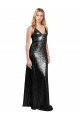 Sleeveless V-Neck Sequin Black Long Formal Evening Gown / Prom Dress / Bridesmaid Dress Cardiff